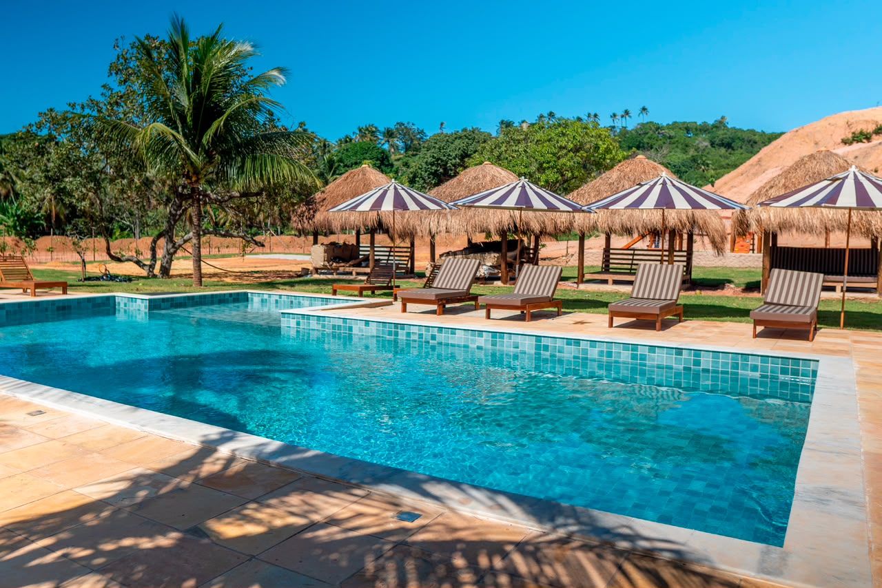 Piscina de Pachamama con quinchos